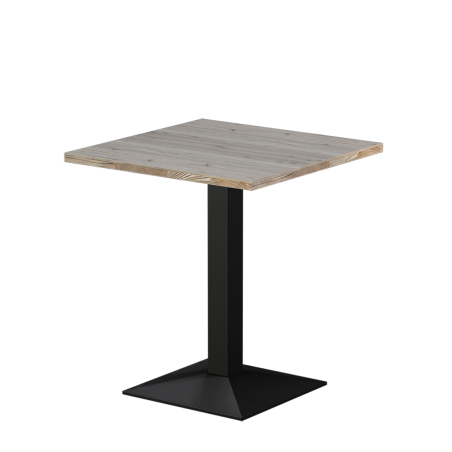 Bistro Stôl GIZA 68x68 dub cortona se světlou dřevěnou hranou
