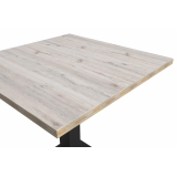 Bistro Stôl GIZA 68x68 dub cortona se světlou dřevěnou hranou