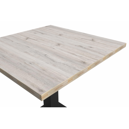 Bistro Stôl GIZA 68x68 dub cortona se světlou dřevěnou hranou