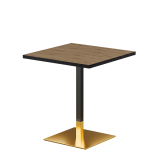 Bistro Stôl OMEGA 68x68 dub artisan s hranou černý mat