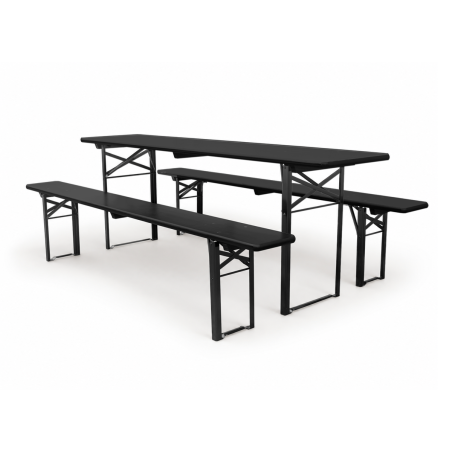 Pivní set WOODY SOLID 220x50 černá