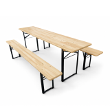 Pivní set WOODY SOLID 220x50 borovice
