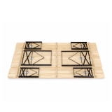 Pivní set WOODY SOLID 220x50 borovice