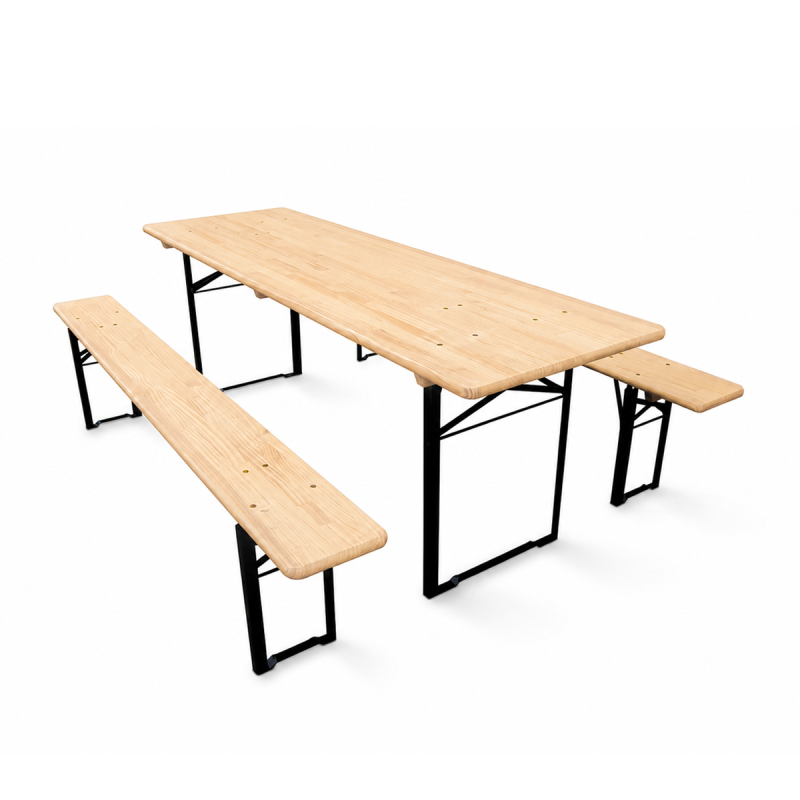 Pivní set WOODY SOLID 220x70 borovice