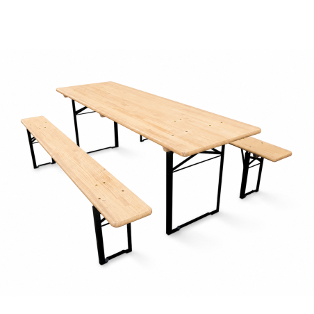 Pivní set WOODY SOLID 220x70 borovice