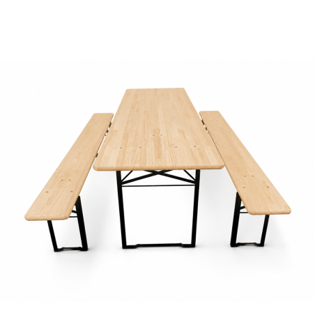 Pivní set WOODY SOLID 220x70 borovice