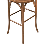 Barová židle CROSS-BACK WOOD BAR světlý rustikální
